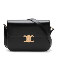 カルティエ トリニティ レザー ショルダーバッグ ブラック