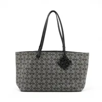 ロエベ リピートアナグラム キャンバスxレザー トートバッグ