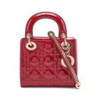 クリスチャンディオール レディディオール パテントレザー 2WAY