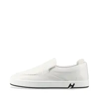 エルメス キディ 25SS レザー スリッポン 36 レディース ホワイト Hロゴ 箱 保存袋あり