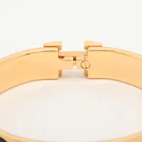 エルメス クリックHバングル ファン バングル GP ブラック×ゴールド