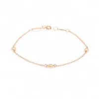 ティファニー バイザヤード 3P ダイヤ ブレスレット 750(YG) 1.2g 直径