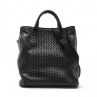 フェラガモ ガンチーニ レザー 2WAYハンドバッグ ブラック A3069376