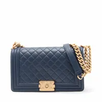 1週間限定値下げ CHANEL ボーイシャネル ラムスキン ゴールド金具