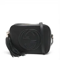 グッチ ホースビット レザー 2WAYショルダーバッグ ブラック 764339