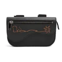 ミュウミュウ マテラッセ レザー ポーチ ブラック 5NE846 A2814333