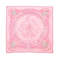 エルメス カレ90 LES CLES 鍵 スカーフ シルク ピンク A4041848｜中古
