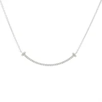 ティファニー オクタゴン ダイヤ ネックレス 750(WG) 2.4g A3516698