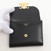 セリーヌ トリオンフ スモールフラップウォレット レザー コンパクト
