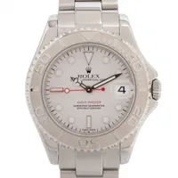 ロレックス ヨットマスター 168622 PT×SS SS AT シルバー文字盤