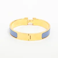 エルメス クリックHバングル ファン バングル GP ブルー×ゴールド