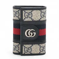 セリーヌ レザー キーケース グレー XM015615｜中古ブランド品