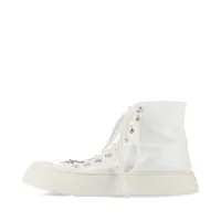 シャネル ココマーク メッシュ×パテントレザー スニーカー 35