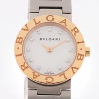 ブルガリ ブルガリブルガリ トゥボガス BB232T YG SS×YG QZ 黒文字盤