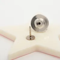 シャネル ココマーク スター 04C ピンブローチ GP×レジン ピンク