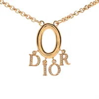 ディオール×サカイ ネックレス GP×フェイクパール ゴールド×シルバー