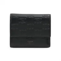 美品★セリーヌ　トリオンフ　スモール　フラップウォレット　キャンバス×レザー セリーヌ トリオンフキャンバス トリオンフ スモールフラップ