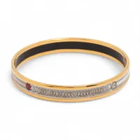 エルメス エマイユPM バングル GP ホワイト A4034651｜中古ブランド品