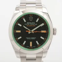 ロレックス ミルガウス 116400GV SS SS AT 黒文字盤 あまりごま1