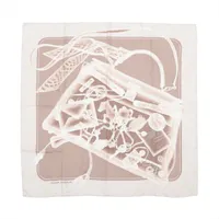 【美品】hermes エルメス　カレ90 プリーズチェックイン エルメス カレ90 PLEASE CHECK-IN チェックイン スカーフ シルク