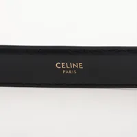 セリーヌ トリオンフ ベルト 75 レザー ブラック A4035558｜中古