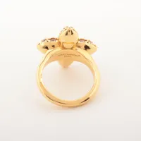 ヴィトン AK4263 リング S GP×ラインストーン ゴールド M1412S LV