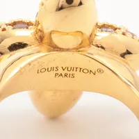 ヴィトン AK4263 リング S GP×ラインストーン ゴールド M1412S LV