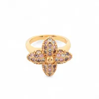 LOUIS VUITTON ルイヴィトン AK4263 ルイザポインティ リング ヴィトン AK4263 リング S GP×ラインストーン ゴールド M1412S LV