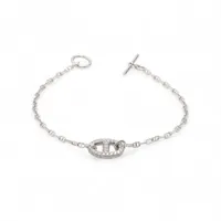 エルメス《ヴェルティージュ・クール》　 ブレスレット　ダイヤモンド付き sh エルメス ヴェルティージュ クール ダイヤ ブレスレット 750(PG) SH