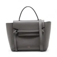 セリーヌ ベルトバッグ ミニ レザー 2WAYハンドバッグ ブラック