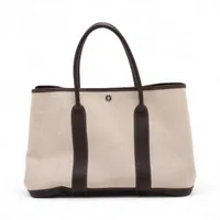 エルメス ガーデンパーティ36 PM トワルアッシュxブッフル ブラウン