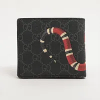 グッチ GGスプリーム スネーク 451266 PVC×レザー コンパクト