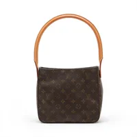 ヴィトン モノグラム ルーピングMM M51146 ブラウン