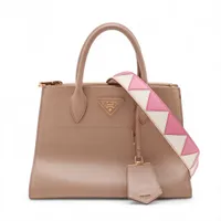 プラダ サフィアーノ レザー 2WAYハンドバッグ ベージュ 1BA103