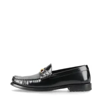 セリーヌ トリオンフ 23SS レザー モカシン 40 メンズ ブラック