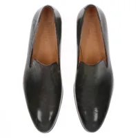 ベルルッティ カーシヴ ガレ レザー ローファー 7 メンズ グリーン