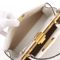 フェンディ ピーカブーレギュラー セレリア レザー 2WAYハンドバッグ