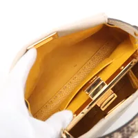 フェンディ セレリア ミニピーカブー レザーxパイソン 2WAY