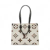 ヴィトン モノグラム ジャングル オンザゴーGM M44675 ホワイト