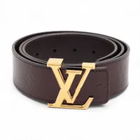 ヴィトン サンチュール LVイニシャル 40MM BC2253 ベルト 90/36 GP×革