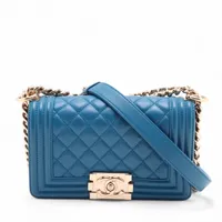 シャネル ボーイシャネル20 スモール ラムスキン チェーンショルダー