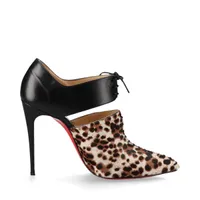 クリスチャンルブタン ハラコ ブーティ 37 レディース ブラウン