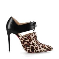 クリスチャンルブタン ハラコ ブーティ 37 レディース ブラウン