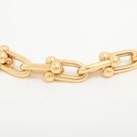 ティファニー ハードウェア スモールリンク ブレスレット 750(YG) 18.1