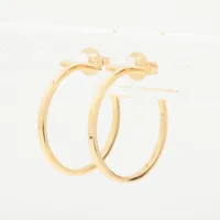 ティファニー Tワイヤー フープ ピアス 750(PG) 10.1g エクストラ