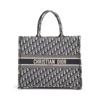 クリスチャンディオール オブリーク レザー クラッチバッグ ブラック