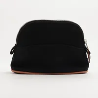 エルメス ボリードポーチミニミニ キャンバス ポーチ ブラック