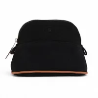 エルメス ボリードポーチミニミニ キャンバス ポーチ ブラック