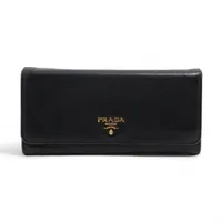 未使用級/RFID搭載✨ プラダ 長財布 シャイン サフィアーノレザー