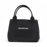 美品☆　バレンシアガ　ネイビーカバスM　グレー　レザー　トートバッグ BALENCIAGA 【新品同様】バレンシアガ ネイビーカバス S トートバッグ